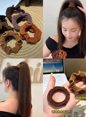 升级加粗木耳边发圈女扎高马尾
