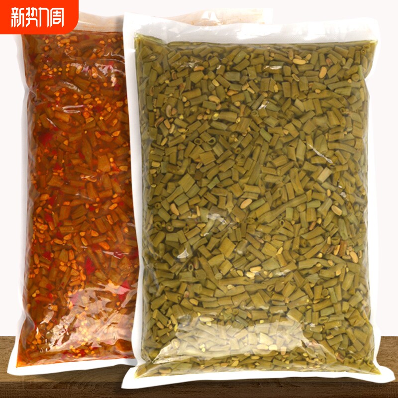 轻鲜酸豆角酸豇豆农家自制商用批发整箱下饭菜咸菜腌菜腌豇豆泡豇