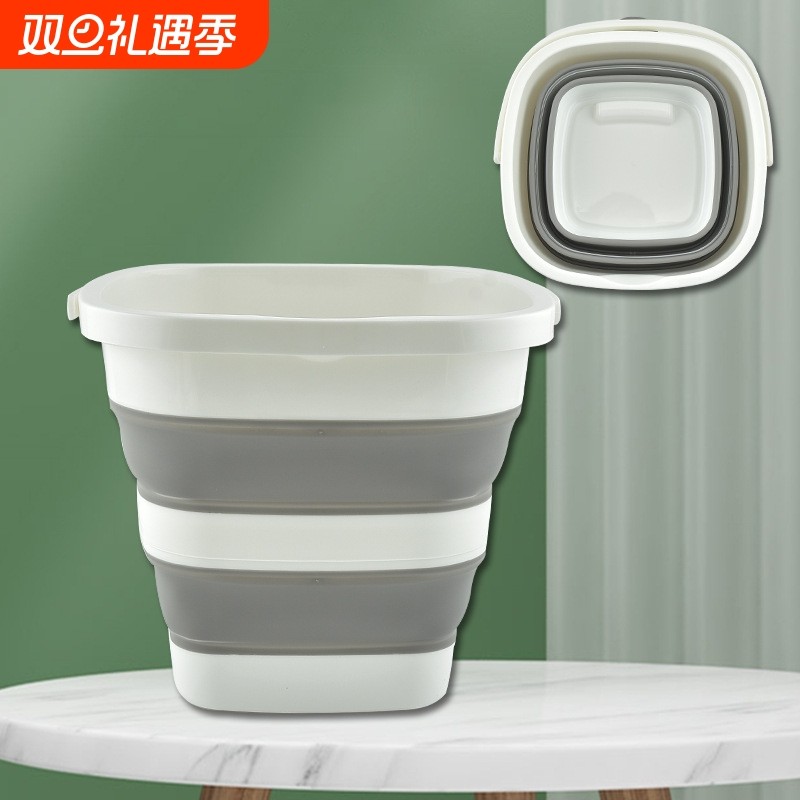大号加厚便携可折叠水桶家用储水用旅行车用钓鱼户外10L硅胶水桶