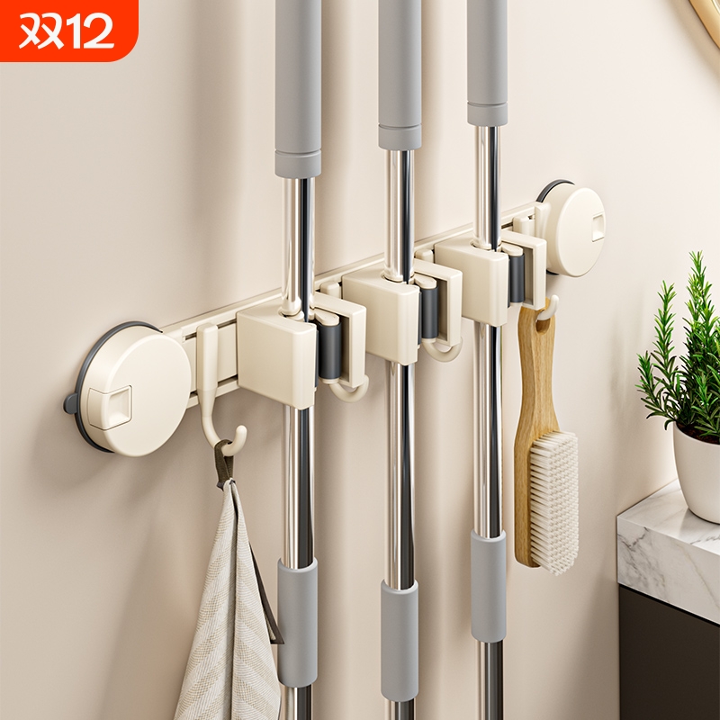 吸盘拖把架免打孔|超2000次加购