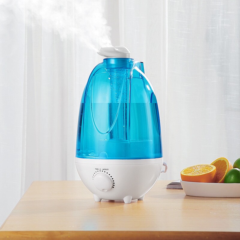 厂家4L双喷家用带LED灯空气加湿器迷你香薰精油实用超声波雾化器