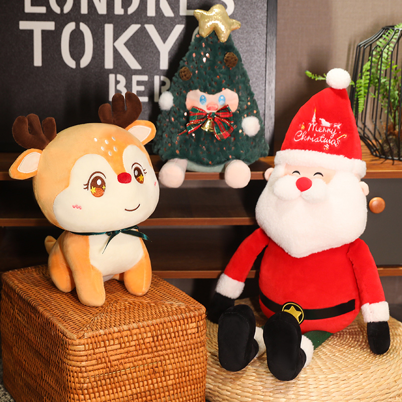 可爱圣诞树仿真玩偶毛绒玩具