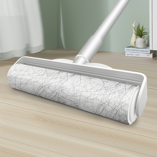 粘毛器滚筒式 长柄滚刷家用去毛沾粘毛黏毛滚轮替换毛发灰尘加宽