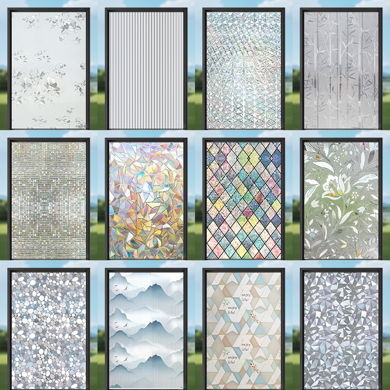 【高级感】磨砂玻璃贴纸透光不透明窗膜洗手间窗户防走光防窥膜