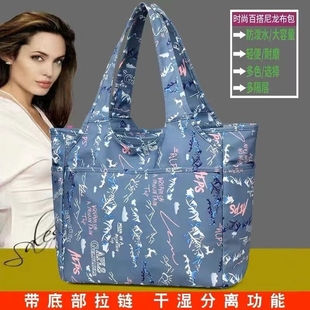 2024新款 潮手提牛津布女布包大容量旅行包尼龙单肩舞蹈包轻便质感