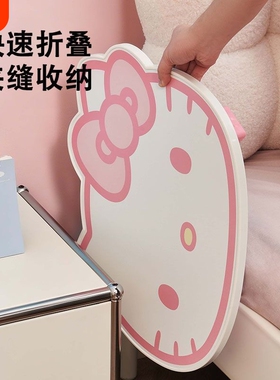 520送礼HelloKitty正版床上折叠置物架HIPI工厂直销折叠小桌板
