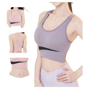 运动内衣女防震防下垂跑步瑜伽服套装背心文胸健身上衣聚拢收副乳