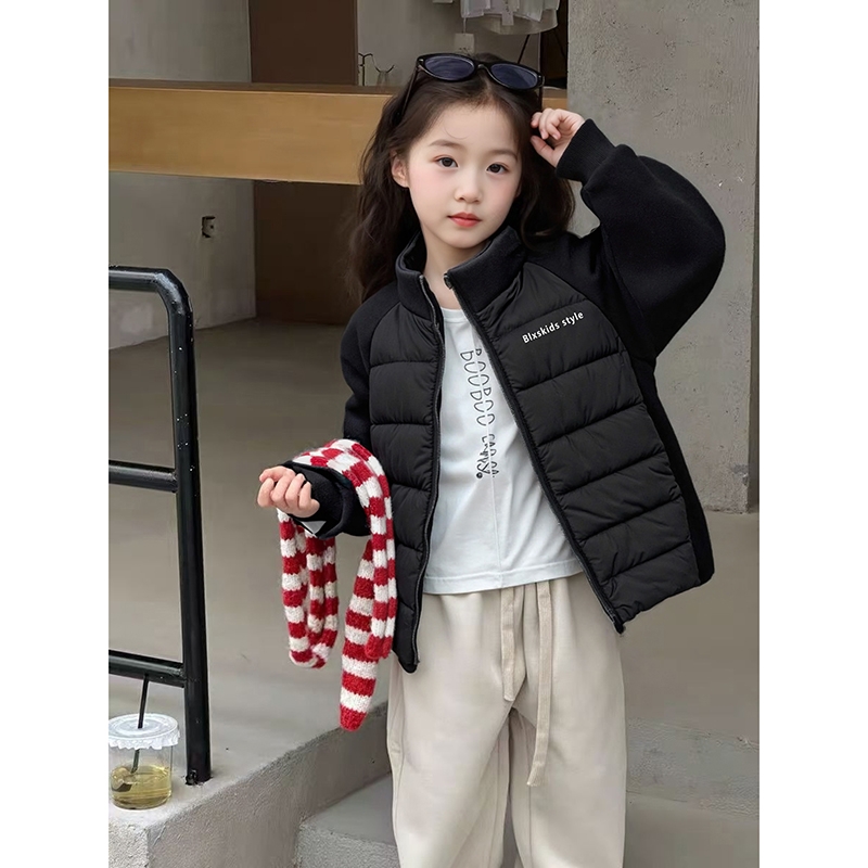 儿童男女童中大童棉服校服神器