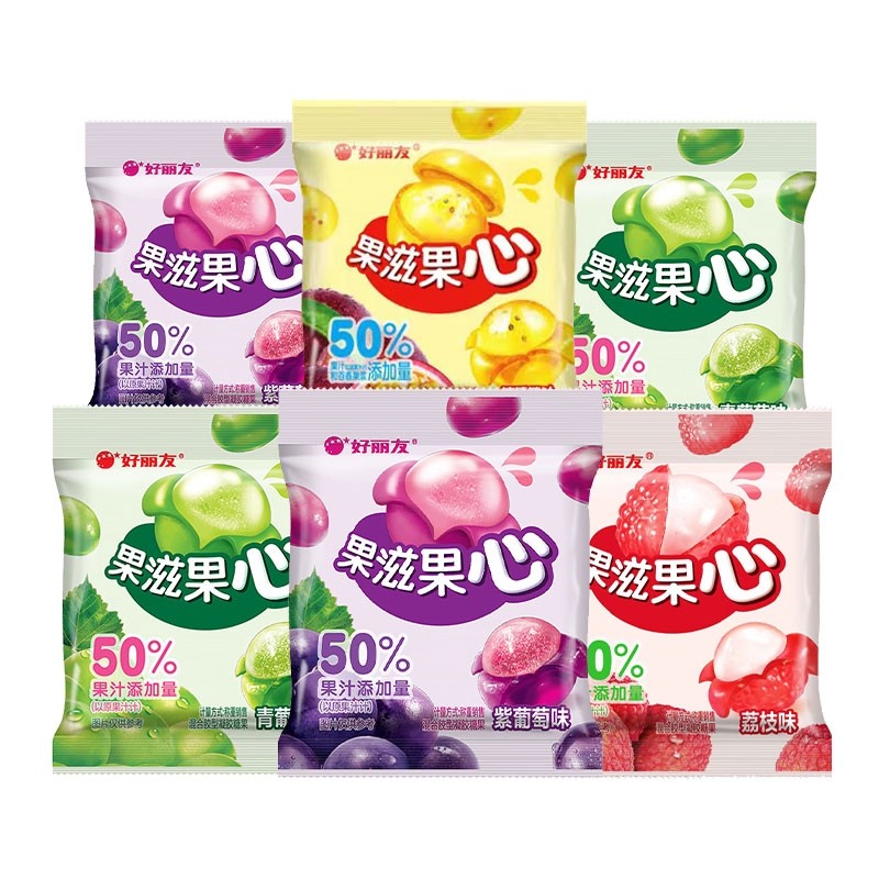 好丽友果滋果心散装6包,零食/坚果/特产,软糖/果味糖/凝胶糖果,淘宝优惠券,粉丝福利购,淘宝优惠卷
