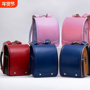 日本小学生书包简约天使女中学减负护脊超轻儿童一到六年级男之翼