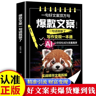 官方现货 爆款好文案一句话就够了 赠文案经典案例集 文案策划从入门到精通 广告运营文案 如何写出好文案图书 网络推广文案