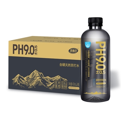 含硒天然苏打水PH9.0零添加400ml*24瓶/箱