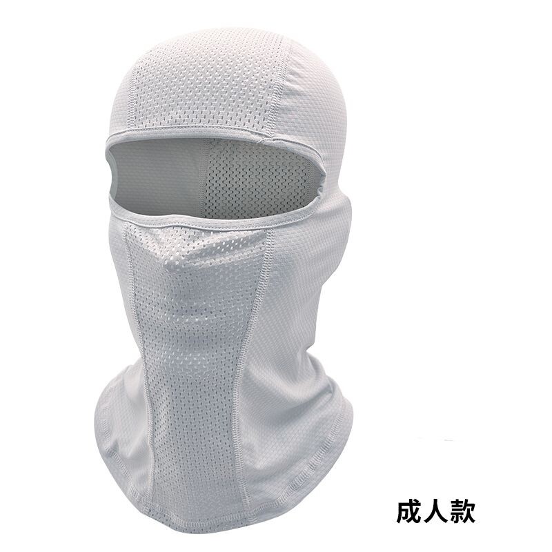 夏季自行车防晒骑行小帽登山带眼镜孔摩托车莱卡冰丝头套面罩遮阳