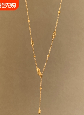 清新立体纹理镂空设计感项链饰品