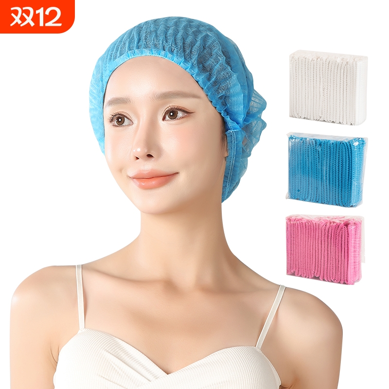 一次性防尘厨师帽透气舒适工作帽