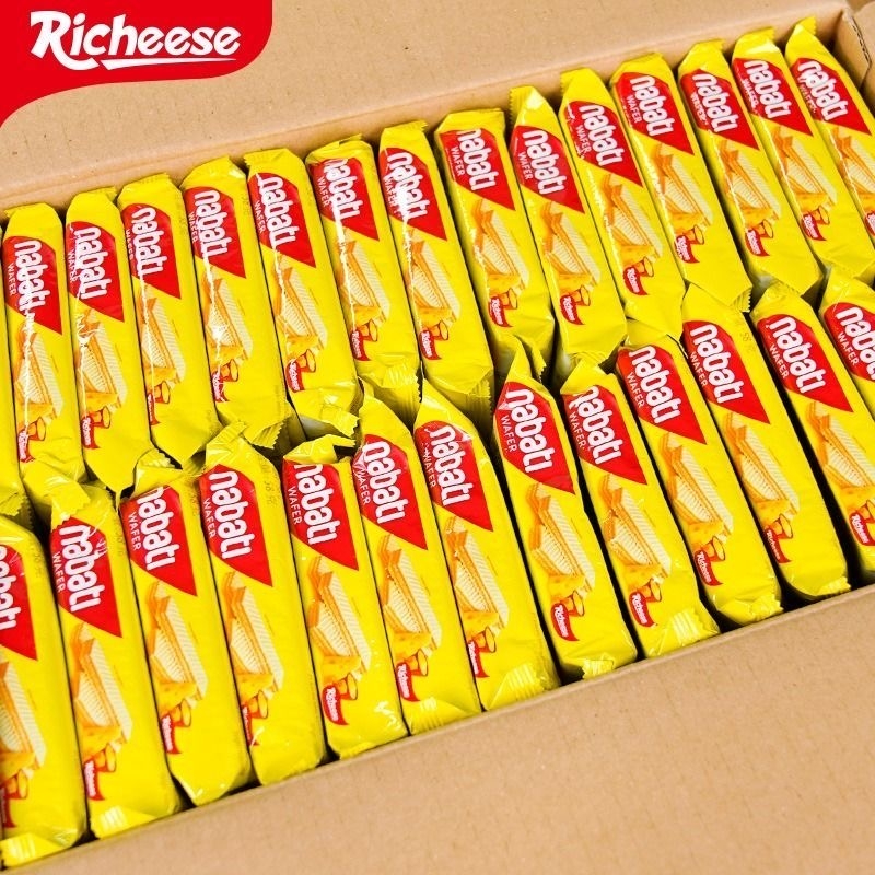 丽芝士威化饼干纳宝帝奶酪夹心饼干印尼进口零食网红休闲食品超值