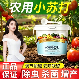 农用小苏打种菜除虫杀菌增产叶面肥碳酸氢钠农作物花卉果树植物