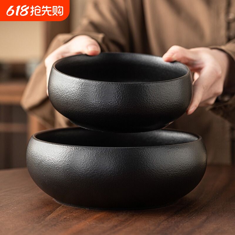 家用大茶洗杯洗黄汝窑陶瓷花盆养鱼缸茶渣缸烟灰缸笔洗微造景摆件