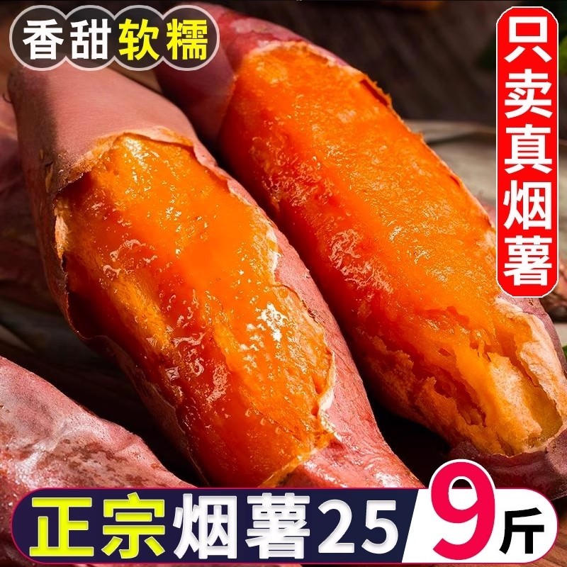 烟薯25号烤地瓜2025新鲜薯农家自种沙地山芋番薯软糯糖心红薯蜜薯