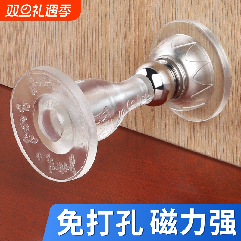 门档器硅胶门吸免打孔新款大门防撞神器门后家用顶门抵门门塞门阻