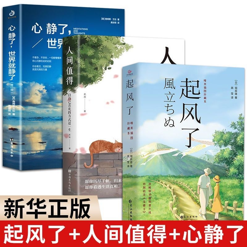正版起风了全新唯美插图珍藏本宫崎骏收官动画同名原著小说文学外国畅销书榜青春情感励志书籍畅销动漫画文化培养月亮生命爱情此刻