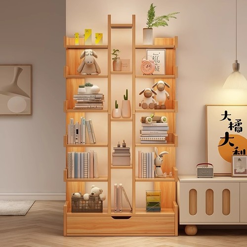 简约现代错落层架多层书架