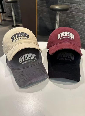 棒球帽女春夏季软顶帽子男街头防晒潮薄款跑步灰色白色红色卡其色