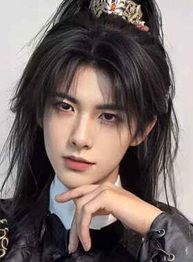 古风假发男中长发男生少年感高马尾全头套男士汉服仙侠古装假发套