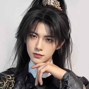古风假发男中长发男生少年感高马尾全头套男士汉服仙侠古装假发套