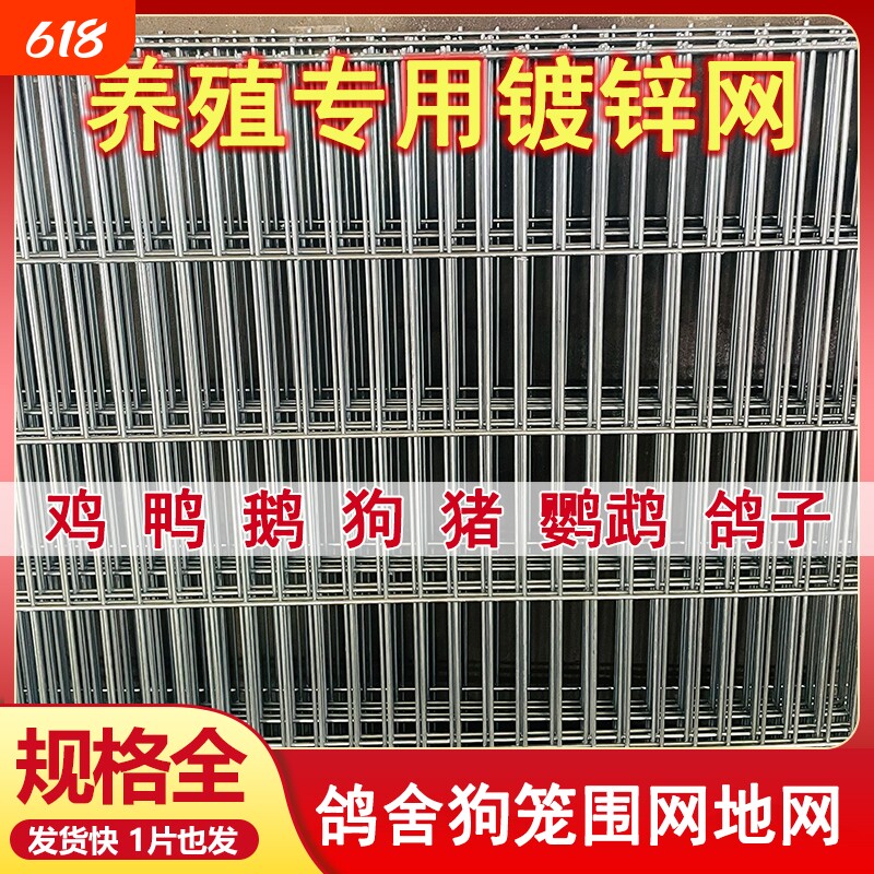 长孔镀锌铁丝网片狗笼鸽舍围栏踏网热镀锌养殖钢丝网加粗加密网格