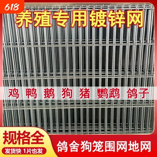 长孔镀锌铁丝网片狗笼鸽舍围栏踏网热镀锌养殖钢丝网加粗加密网格