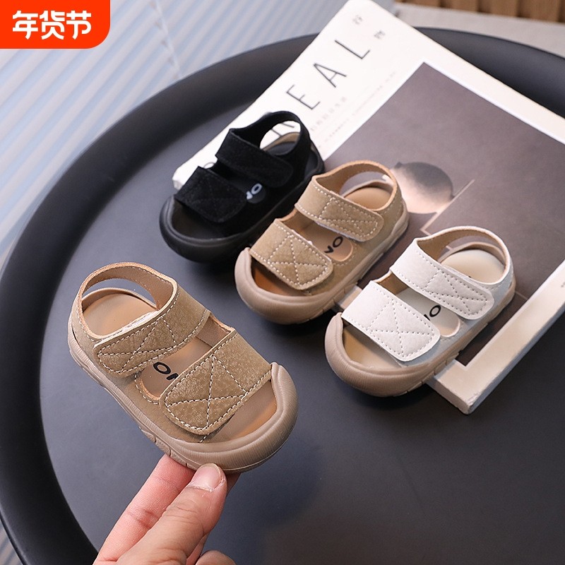 男宝宝凉鞋2024夏季鞋子女宝宝鞋婴幼儿休闲软底沙滩鞋儿童凉鞋,童鞋/婴儿鞋/亲子鞋,凉鞋,淘宝优惠券,粉丝福利购,淘宝优惠卷