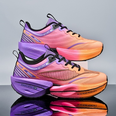 运动鞋男冬季2024新款碳板超轻跑步鞋青少年减震软底轻便学生跑鞋