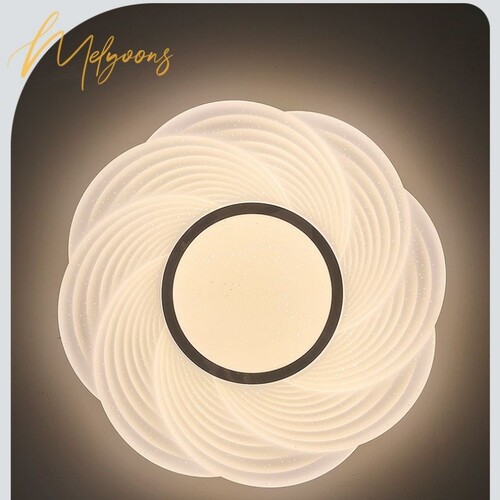 奶油风高亮护眼格灯堡智能吸顶灯