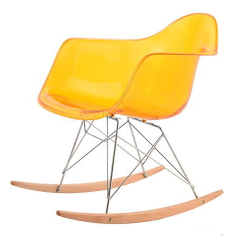 a伊姆斯亚克力椅子网红透明椅水晶扶手餐椅简约塑料化妆椅PC椅拍