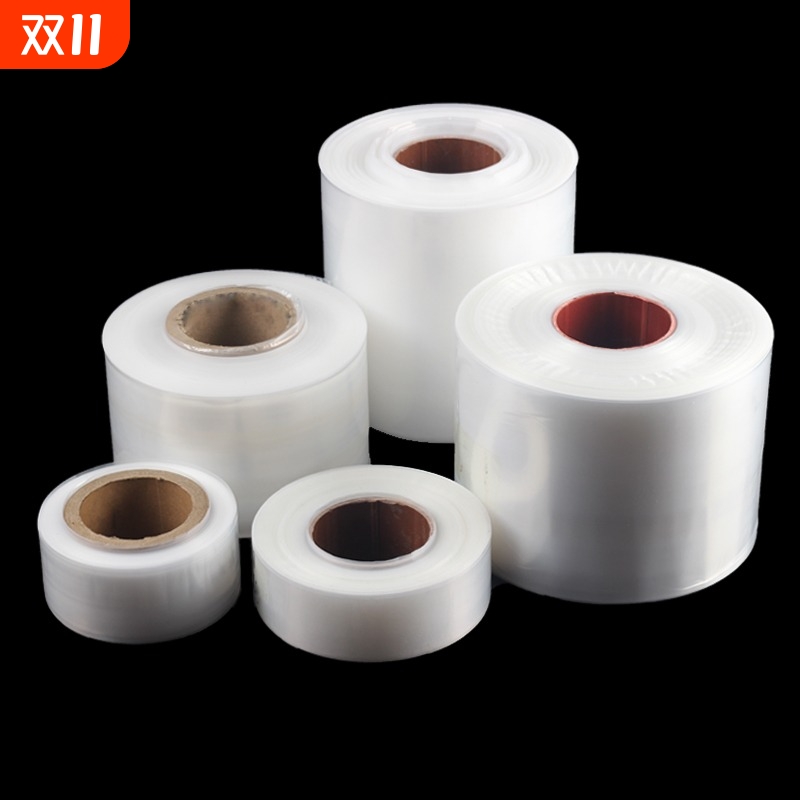 pe筒膜直通袋塑料透明包装平口防尘桶料鱼竿布匹收纳卷膜高压批发