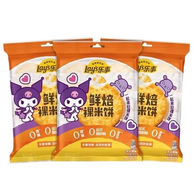 乐事鲜焙裸米饼160g休闲解馋零食