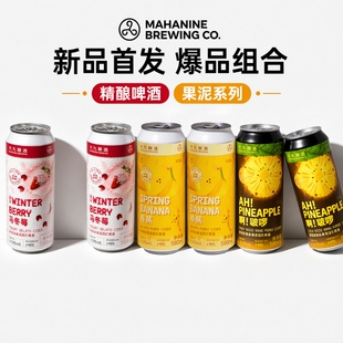 大九酿造冰淇淋啤酒果泥果酒马冬莓春蕉啊！啵啰水果精酿组合黄河