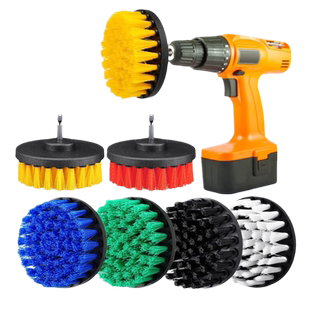 户外电动清洁刷家用多功能厨房浴室地毯瓷砖清洗配件电钻刷头套装