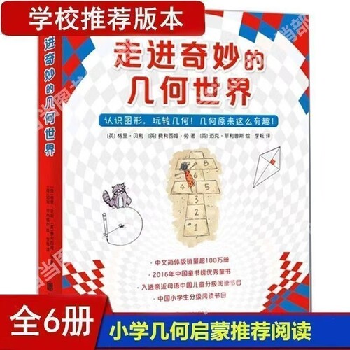 正版现货速发新书走进奇妙的几何世界儿童读物/童书/绘本/图画书9787559632708冒险课外版本书目思维读书阅读王国图形
