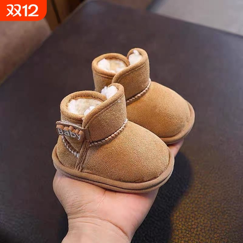 秋冬季婴儿鞋子0-1岁软底步前鞋男女宝宝棉6-12个月不掉保暖棉靴