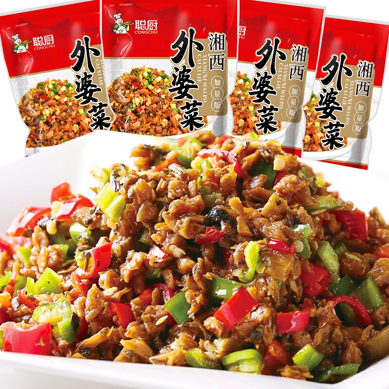 聪厨官方湘西外婆菜工厂直发										