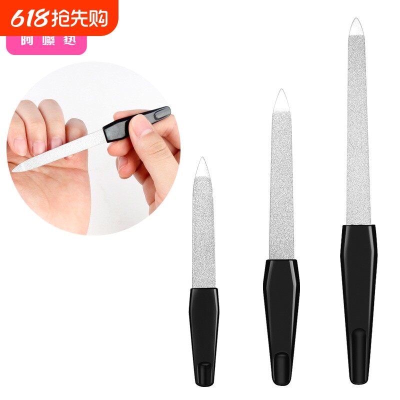 指甲锉/不锈钢C1vkn500-易上手修护理甲面美甲工具双面锉条