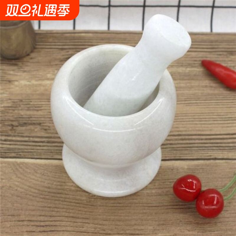 捣蒜器家用石臼捣石头捣碎罐擂钵手动老式蒜泥器研磨器青石花岗岩