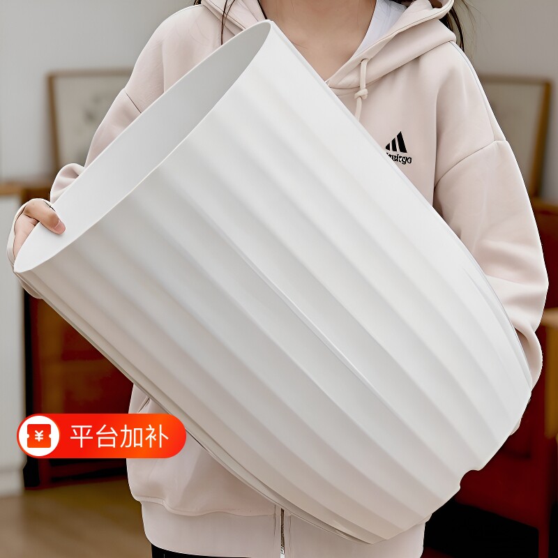 家用花盆高款仿陶瓷加厚防晒天堂鸟大型绿植专用盆客厅落地高筒