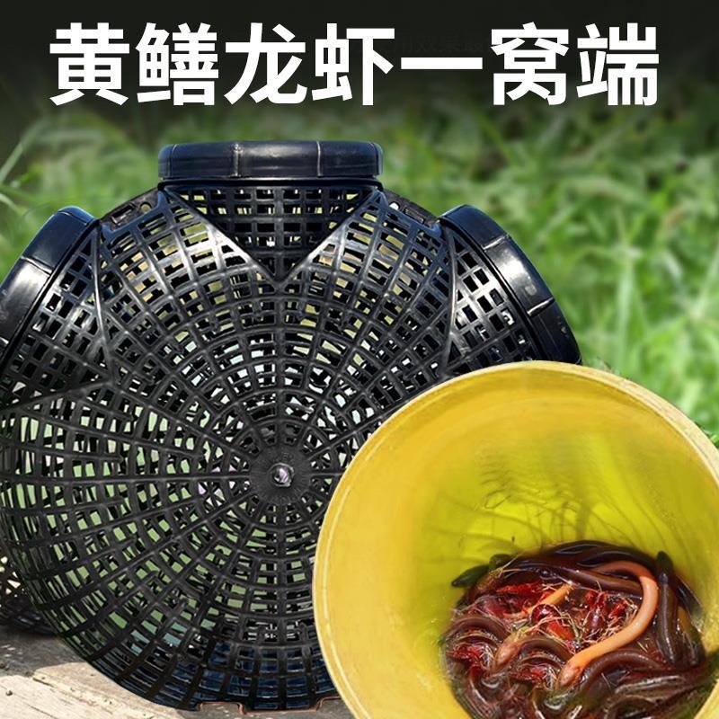 捕鱼笼黄鳝笼子鳝鱼泥鳅笼虾笼抓鱼笼装鱼篓捉鱼神器地网笼花篮网