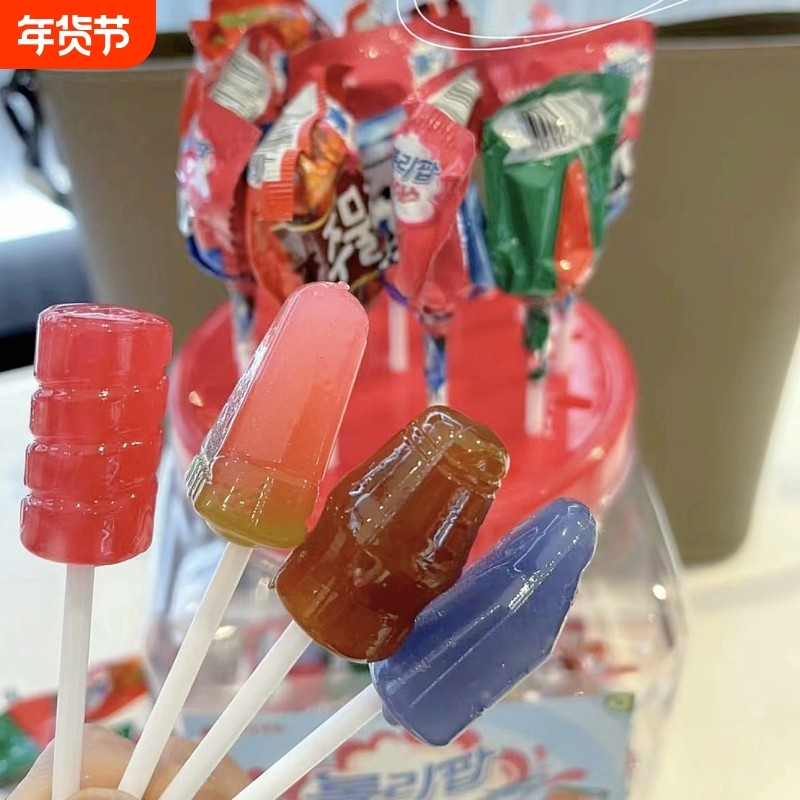 韩国进口洛丽波棒棒糖冰淇淋糖果儿童宝宝水果糖果零食冰淇淋棒