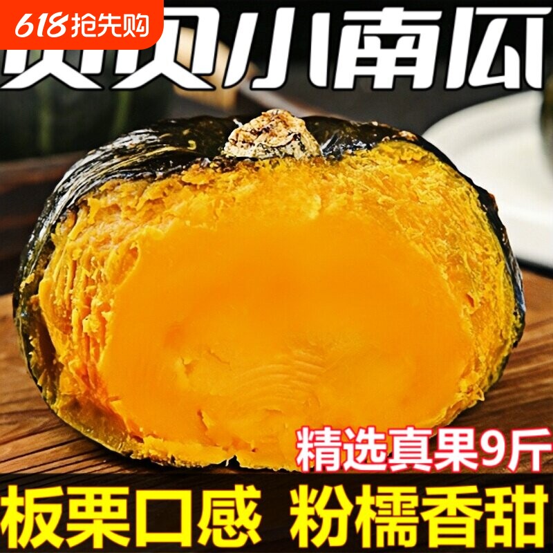 贝贝南瓜新鲜板栗味小南瓜栗面老瓜粉糯香甜正宗贝贝孕妇宝宝辅食