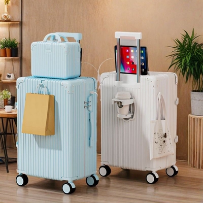 2025新款行李箱加厚旅行箱多功能型密码箱男女学生拉杆箱结实20寸