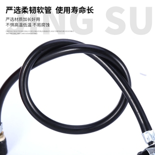 跨境现货高压气瓶打气筒自行车电动车38不锈钢充气篮球足球汽车